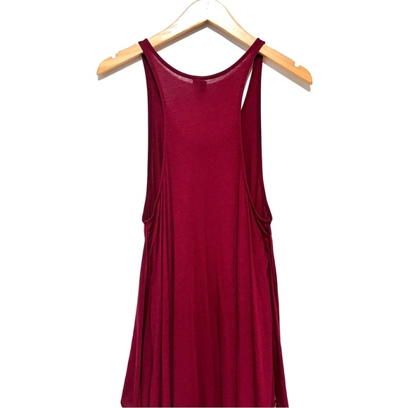Aritzia We The Free Red Bohemian Tie Front Summer Dress Size XS - Picture 7 of 8
